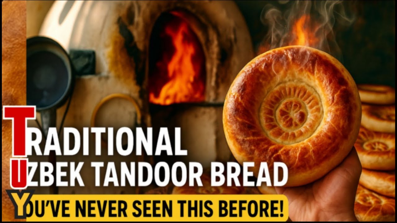 “This Is How Real Uzbek Bread Is Made in a Tandoor Oven!” | Authentic Uzbek Tandoor Bread!