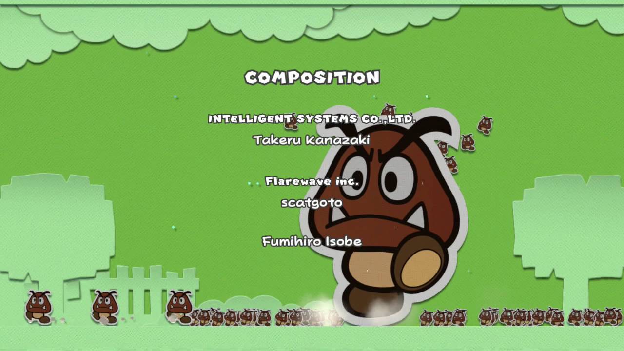 Paper Mario Color Splash 100% Credits