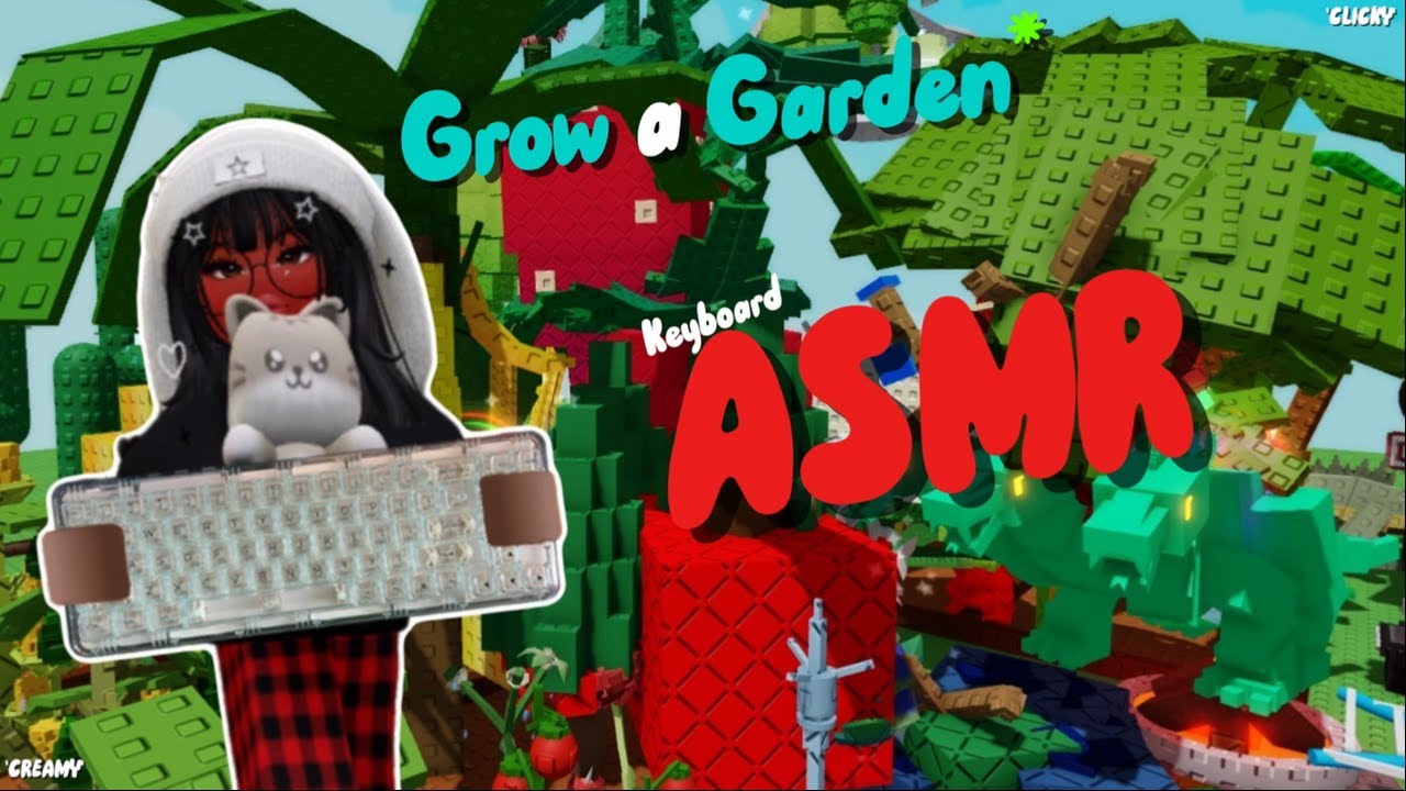 (Roblox ASMR)✨Grow A Garden🍓🪴But it's *CLICKY* keyboard asmr