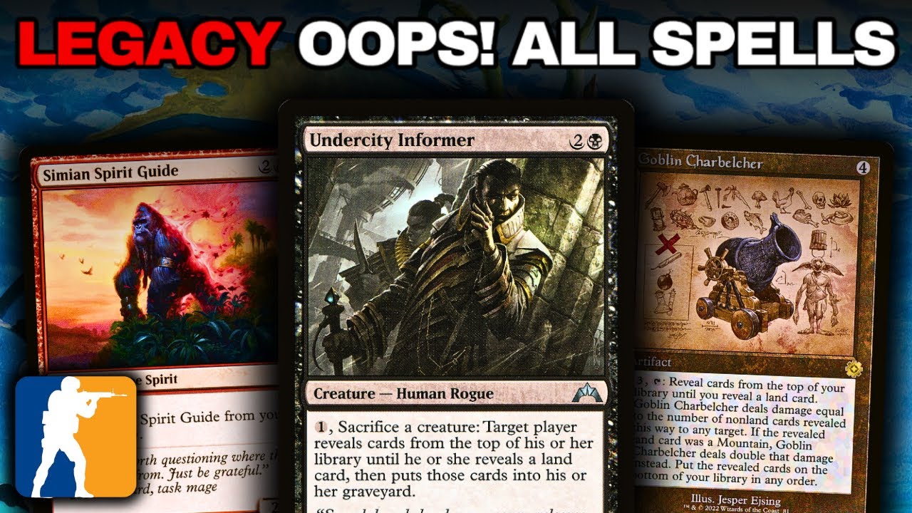 Legacy Is Broken In Many Ways!? Oops All Spells Ft. Counter Strike Surfing | MTGO League Gameplay
