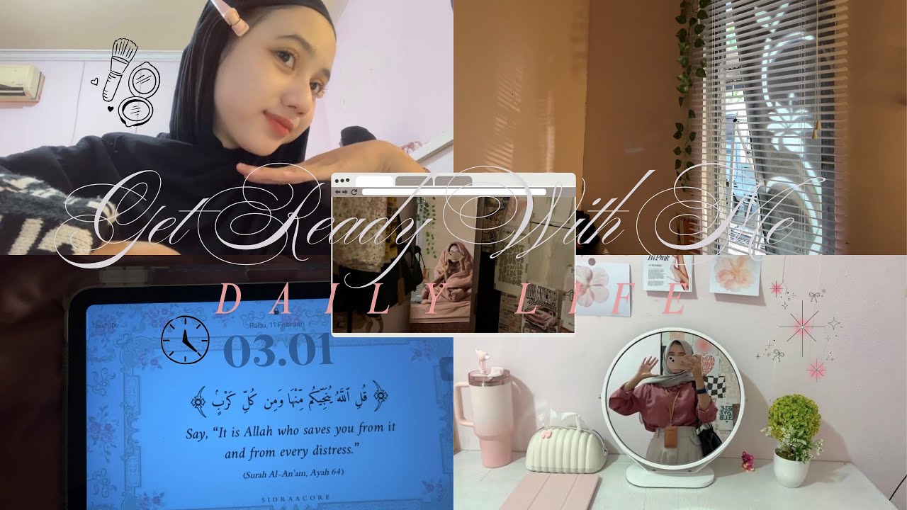 Get Ready With Me 👀⛅️👩🏻‍💻 : morning routine, clean my room, make up, work ౨ৎ𓆉 ⭒๋𓇼★ ౨ৎ
