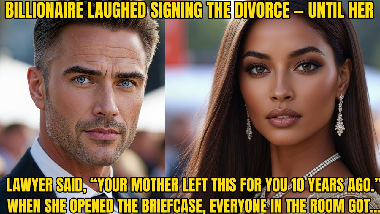 Billionaire Signed Divorce Papers Laughing, But Her Mother’s Mysterious Briefcase Changed Everything