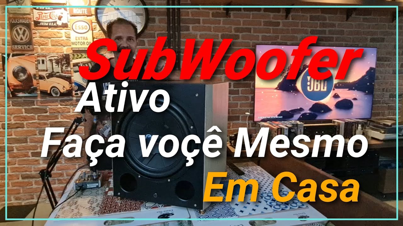 Como Fazer SubWoofer Ativo Feito em Casa