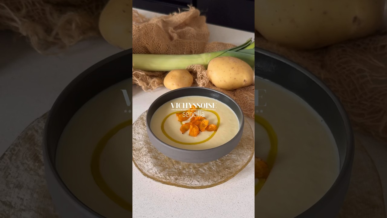 Vichyssoise sencilla #recetasfaciles #quedeliciarecetas #receta #vichyssoise #recetadedieta