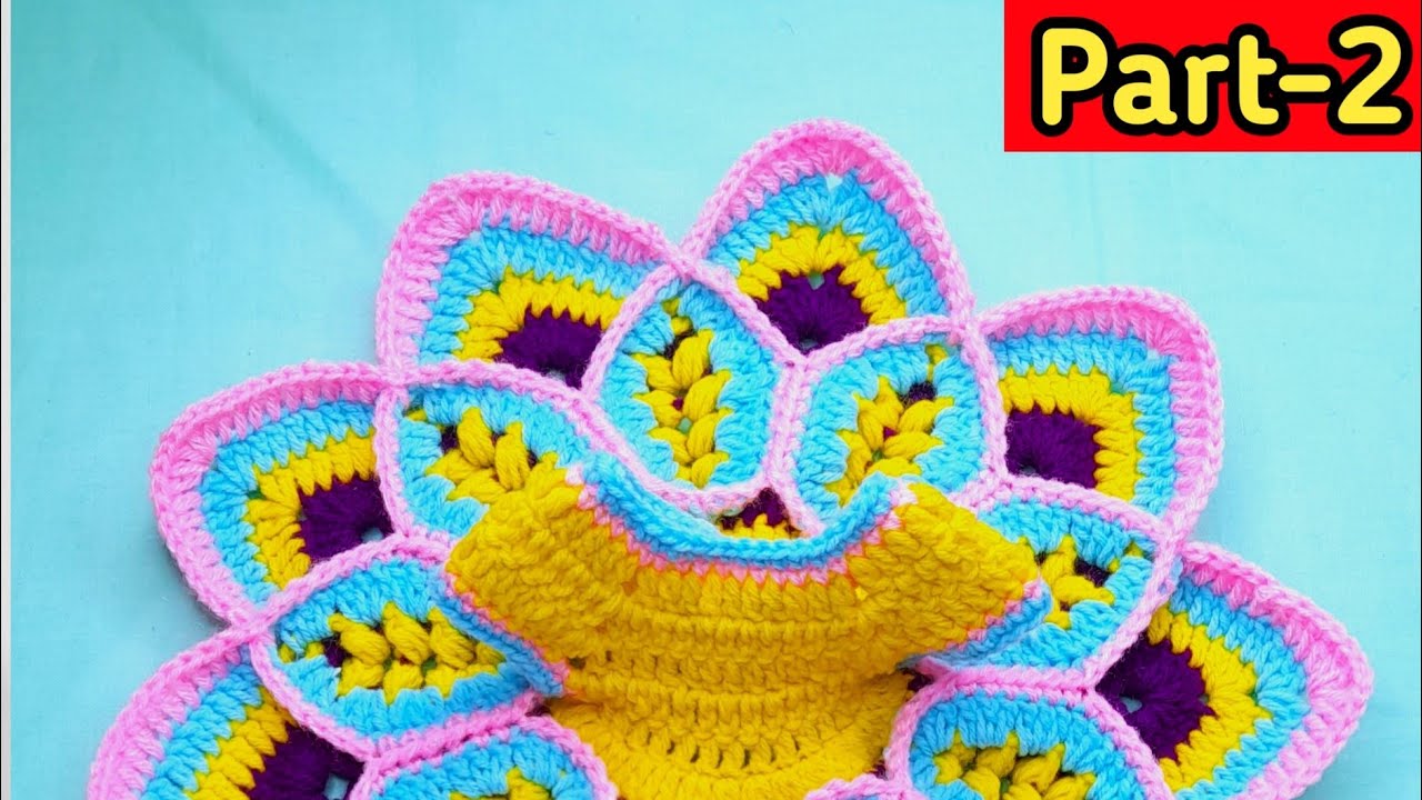 Part-2 | 13-14 no. kanha ji ki winter dress | 13 नंबर के लड्डू गोपाल जी की ड्रेस | Crochet dress