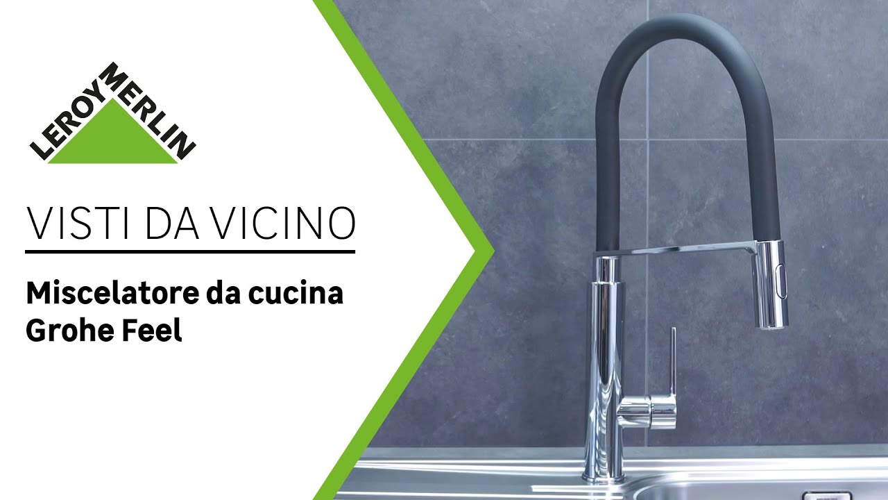 Visti da vicino: miscelatore da cucina Feel M cromato GROHE | Leroy Merlin