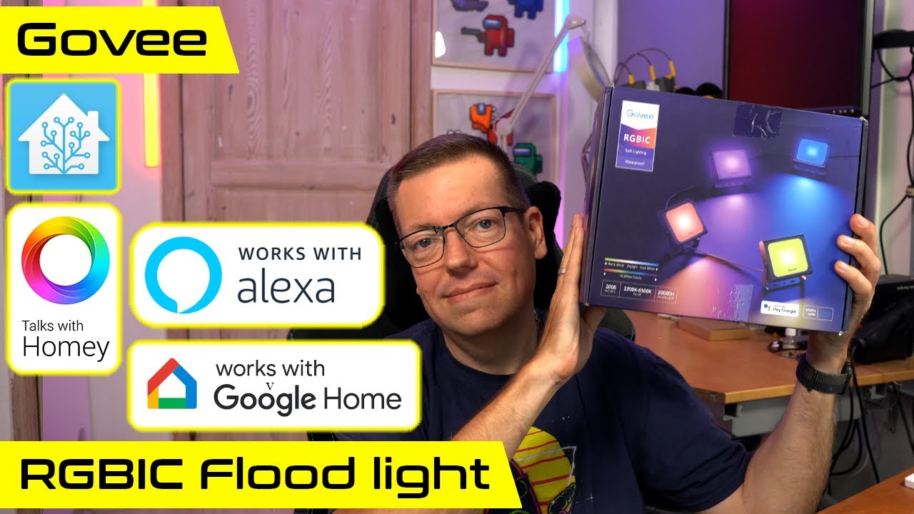 Govee RGBICWW LED Smart Flood Lights