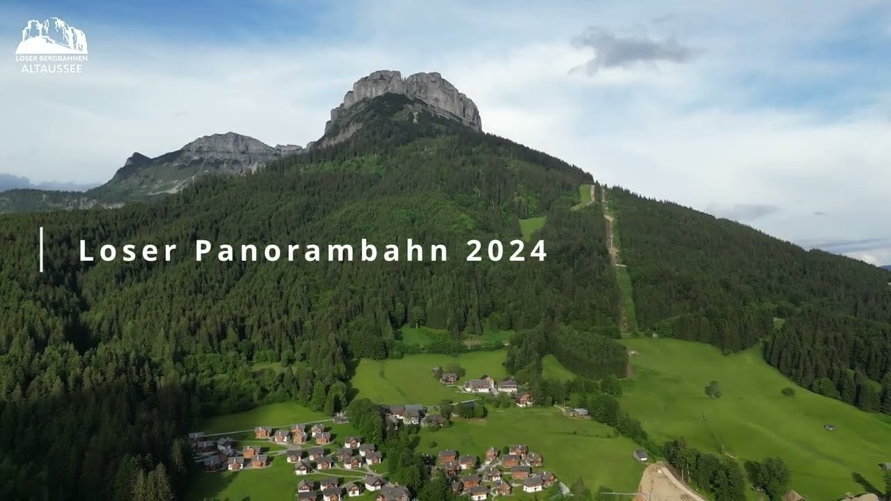Loser Panoramabahn Altaussee Stützen Montage, am Erlebnis Berg im Ausseerland Salzkammergut