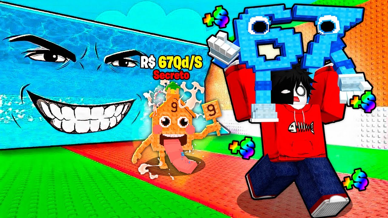GANHEI MILHÕES SALVANDO BRAINROTS DE TSUNAMI NO FUJA DO TSUNAMI PARA BRAINROTS