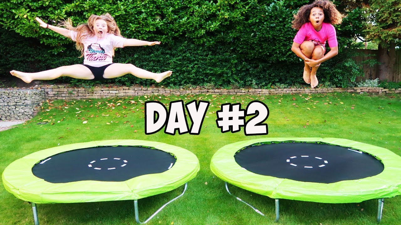 LAST TO STOP TRAMPOLINE GYMNASTICS  WINS $10,000