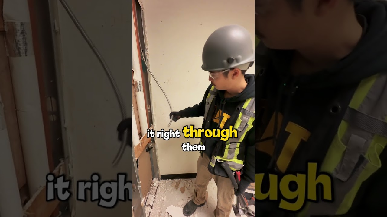 WHY COMMERCIAL WIRES WEAR ARMOR #asbestos #hazmat #demolition #construction #renovation #shorts