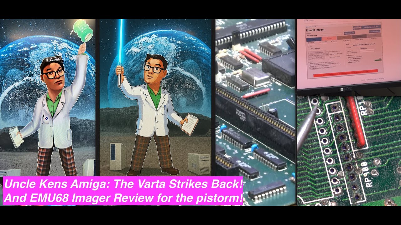 Обзор Uncle Kens Amiga 2000 The Varta Strikes Back + Pistorm EMU68 Imager!