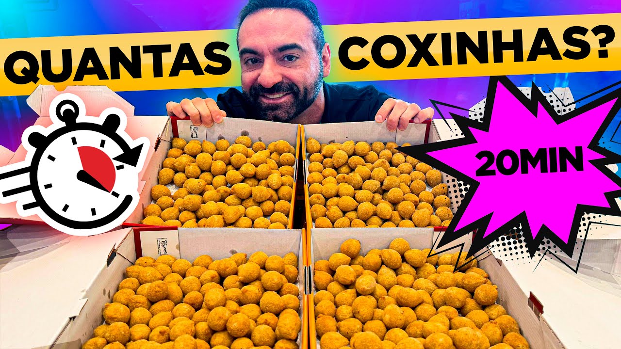 Quantas COXINHAS o CORBUCCI come em 20 MINUTOS??