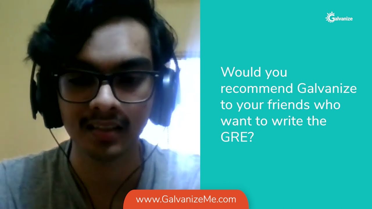 Galvanize GRE Test Prep | Ashwin Vijay | Student Review