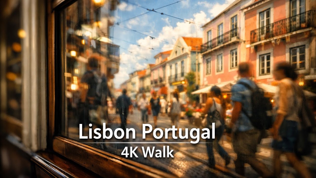 Walking in Lisbon 4K – The Quiet Harmony of a Bright Day