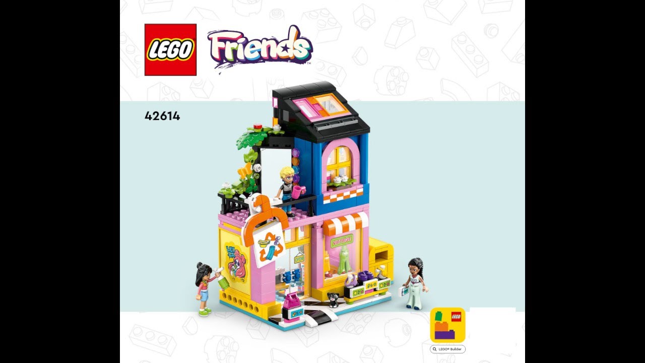 LEGO Instructions | Friends | 42614 | Vintage Fashion Store | Heartlake City