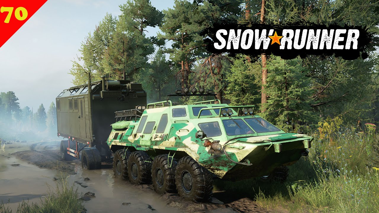 SnowRunner, эпизод 70. На перевале, катимся по реке
