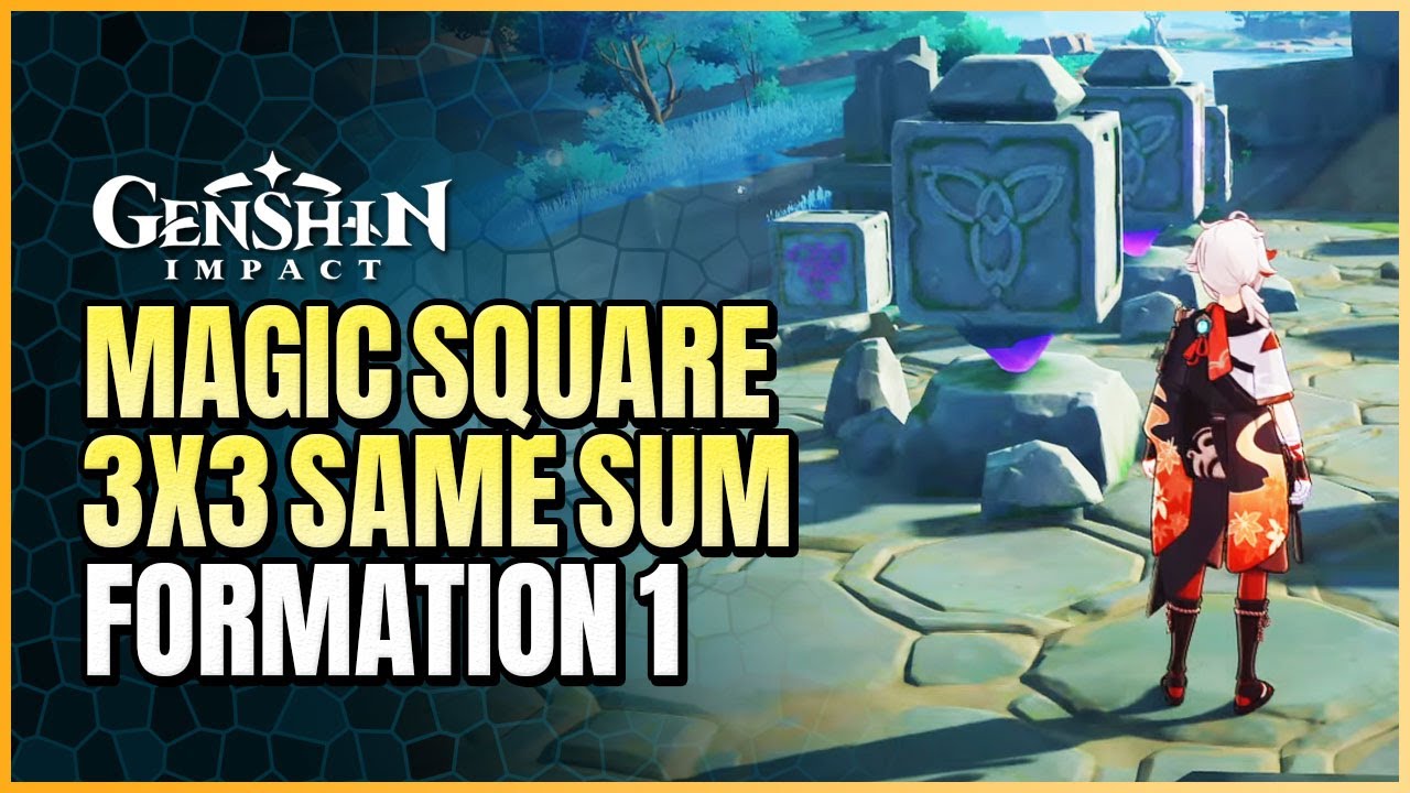 3x3 Same Sum Cubes Bourou Village Puzzle Guide  | North, East, West, South