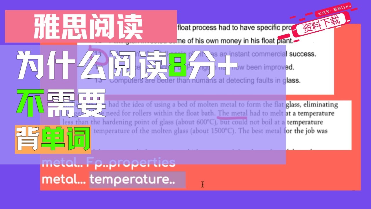 为什么雅思阅读 8+ ,不需要背单词？ L195