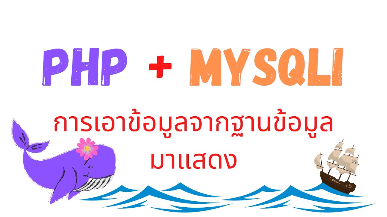 สอน PHP + MySQLi การเอาข้อมูลจากฐานข้อมูลมาแสดง