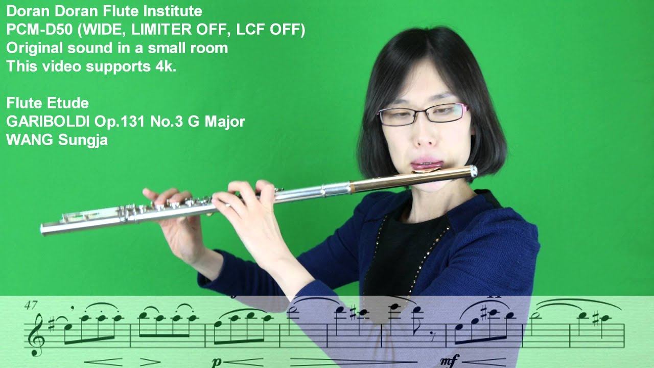GARIBOLDI 가리볼디 Op.131 No.3 G Major - WANG Sung Ja 왕성자 - Flute Etude  플룻 에뛰드 - 도란도란 부산 레슨 앙상블 동호회 학원