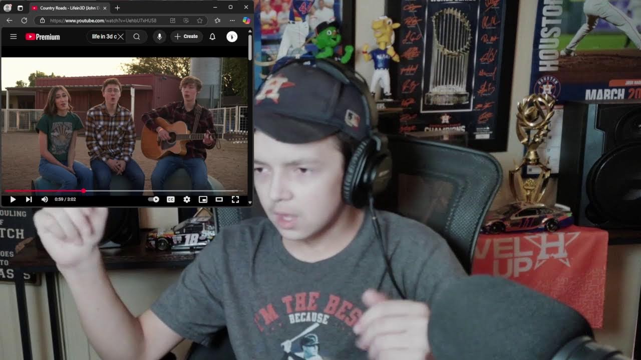 55th Reaction Video!! Life In 3D - Country Roads.