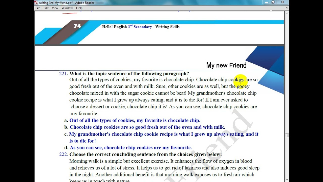 حل تمارين المهارات ج6 من كتاب My new friend للصف الثالث الثانوي 2022
