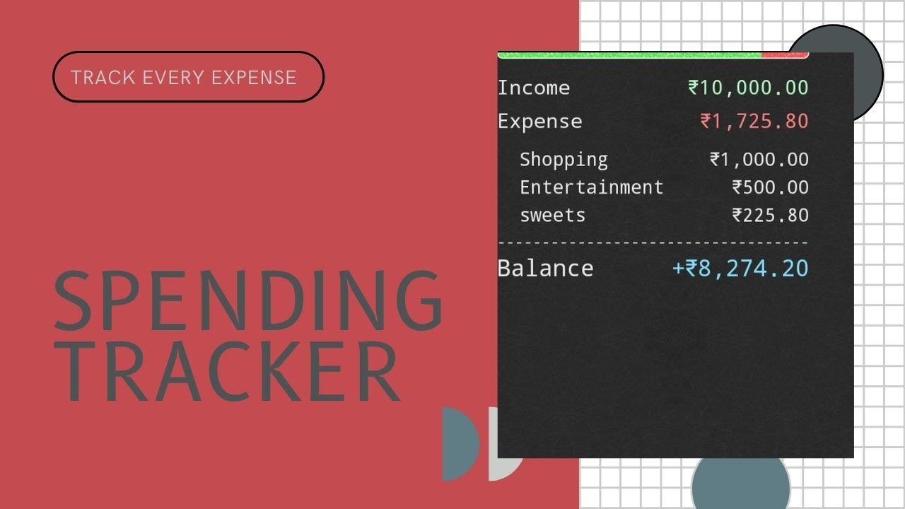 Spending Tracker - A mobile app that track every expense