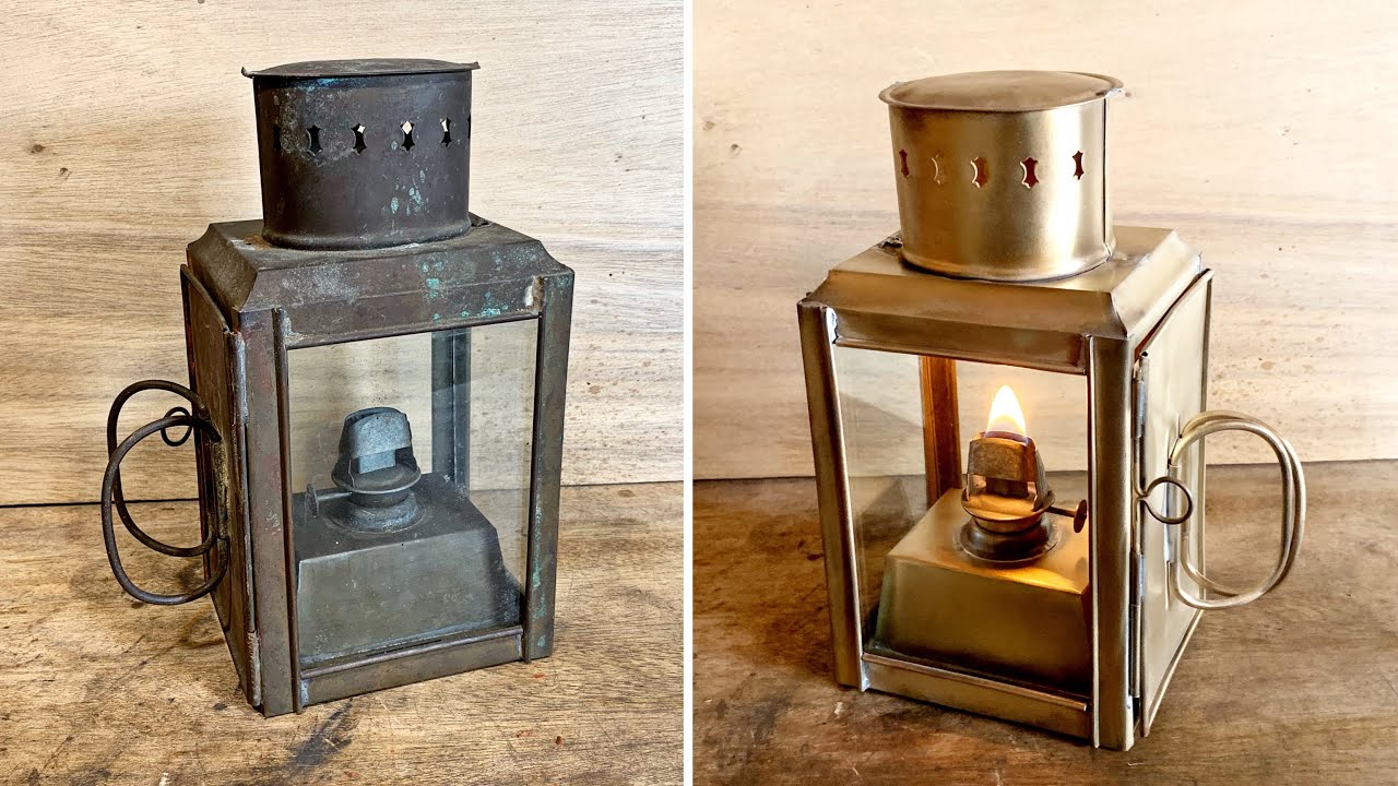 Old Brass Lantern Restoration