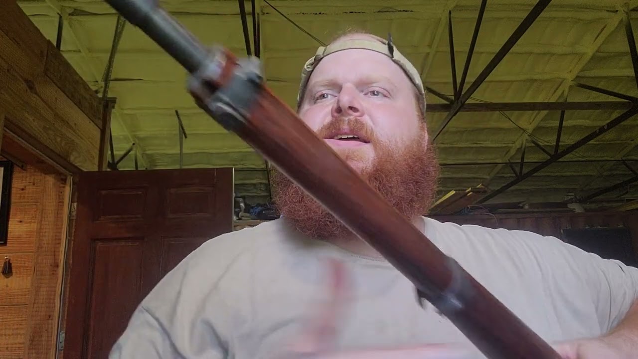 Adjusting iron sights.