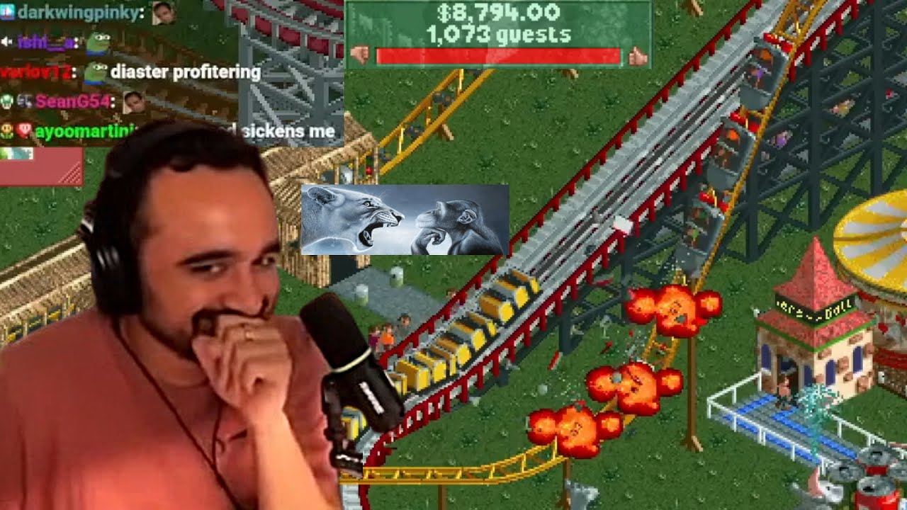Squeex makes the most evil Rollercoaster Park while ragebaiting chat