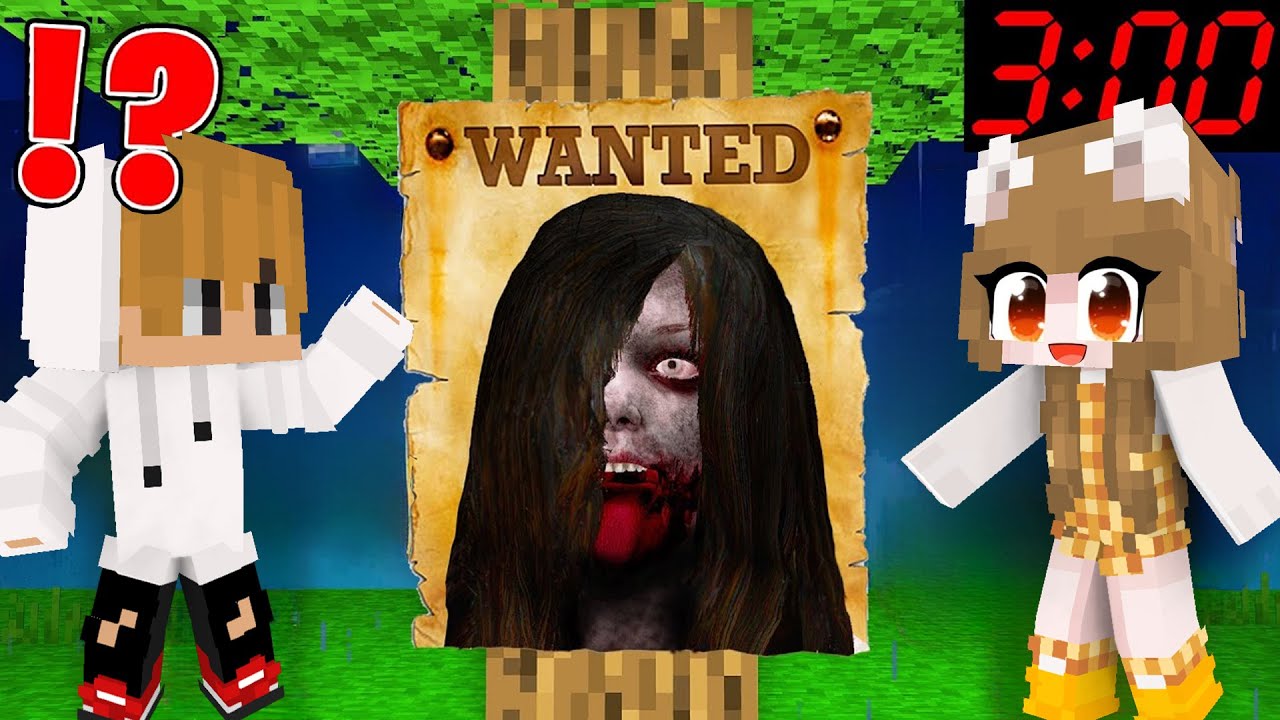 Horror GIRL.EXE is WANTED by Yasi and CeeGee in Minecraft Challenge!