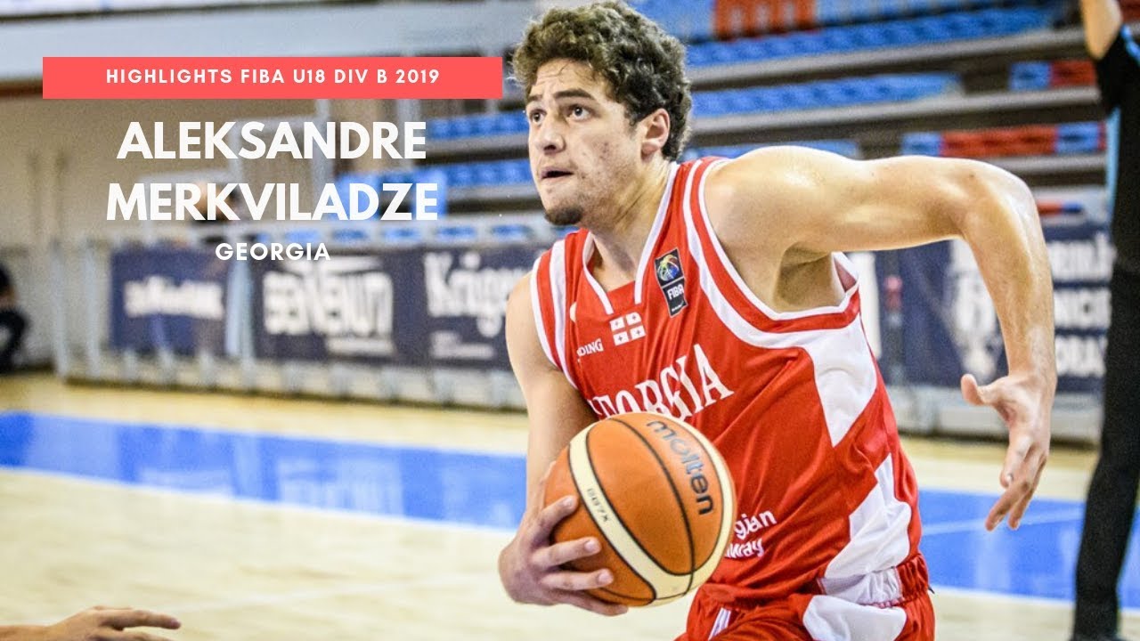 Aleksandre Merkviladze Highlights Georgia (FIBA U18 Europe Div B) 2019