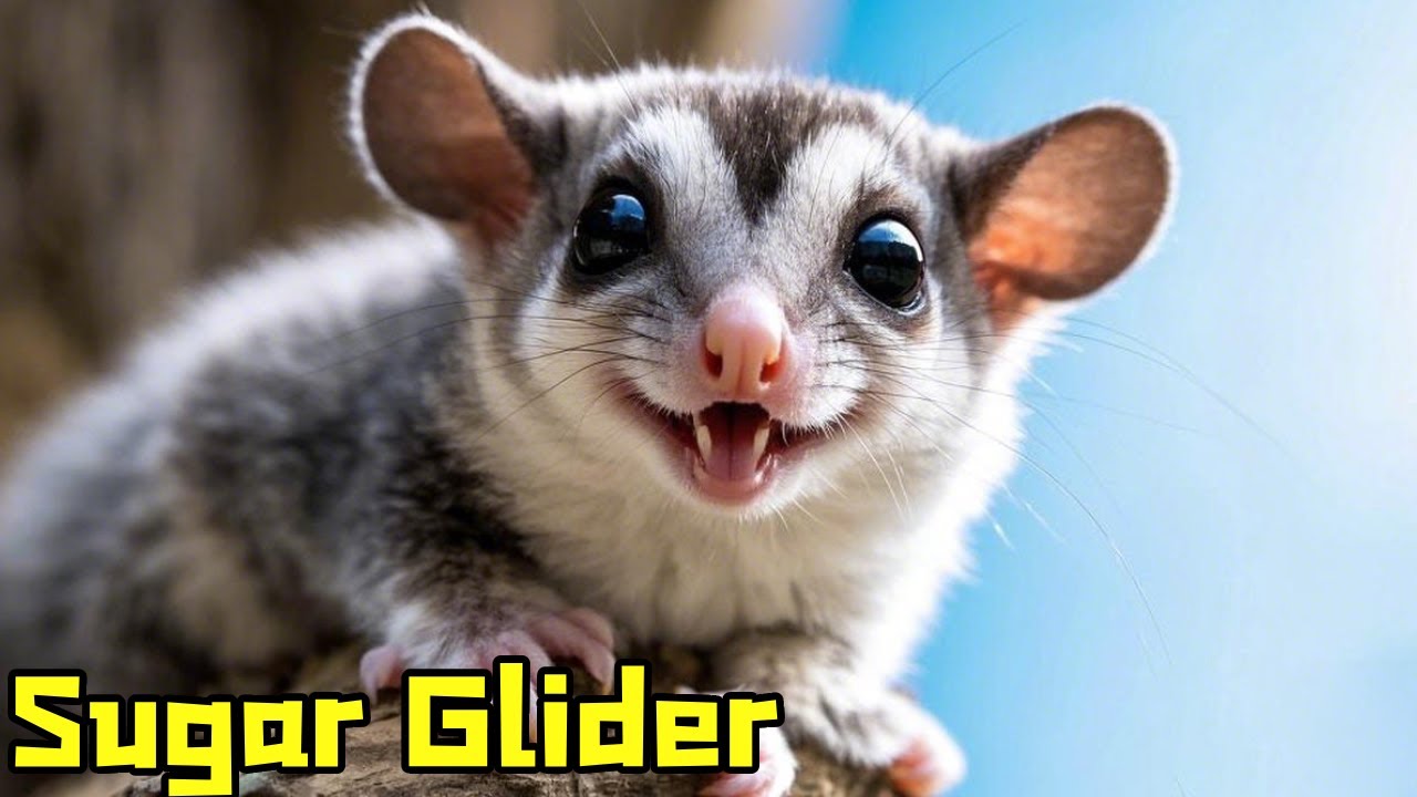Cute And Affectionate Sugar Glider That Loves To Soar Through The Air