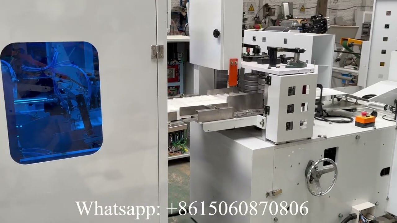 Automatic transferring napkin tissue paper making machine