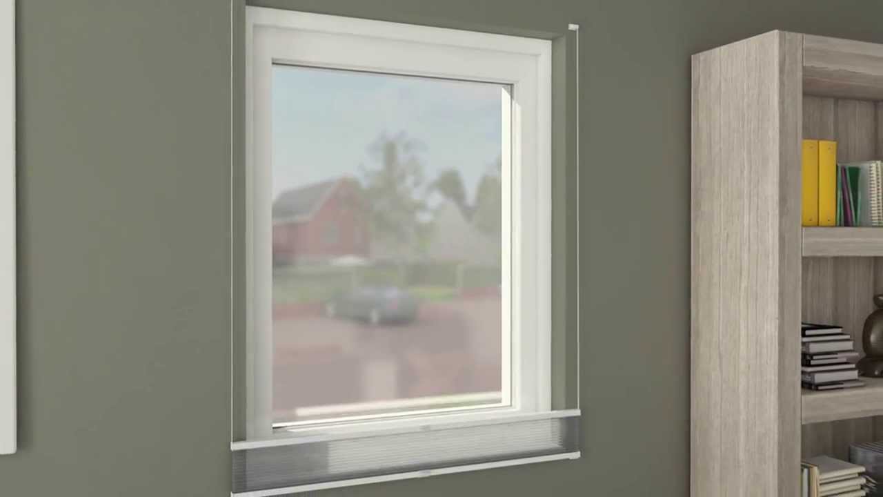 Vaegmontering / Tensioned pleated blind wall bracket mounting