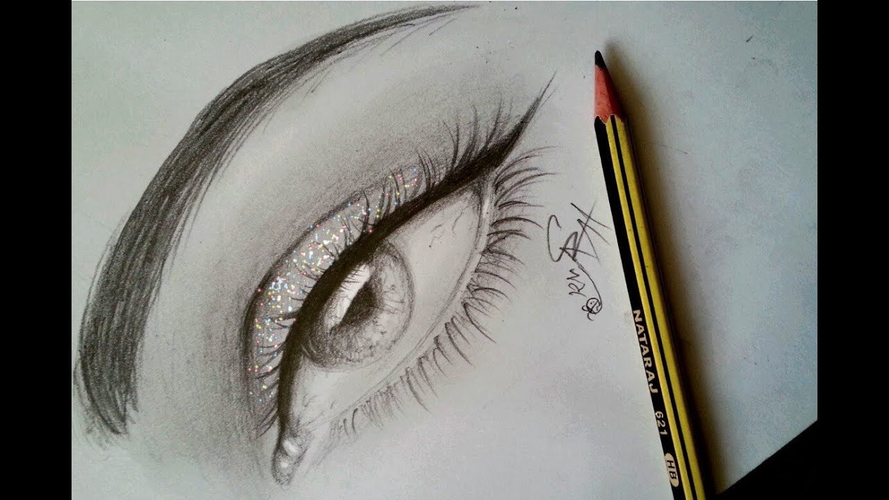 تعلم أسهل طريقة لرسم العين بالخطوات | للمبتدئين