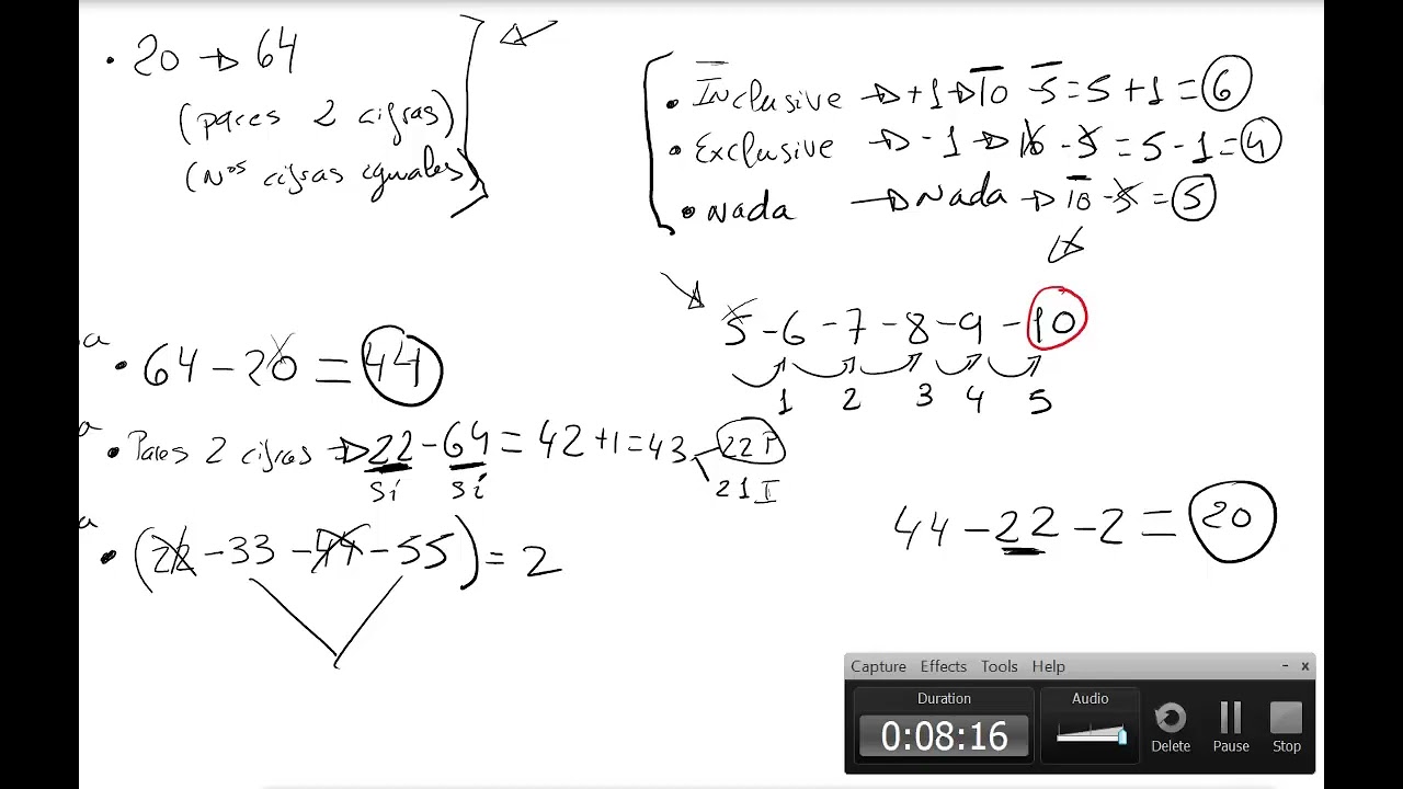 Explicación psicotécnico contar números