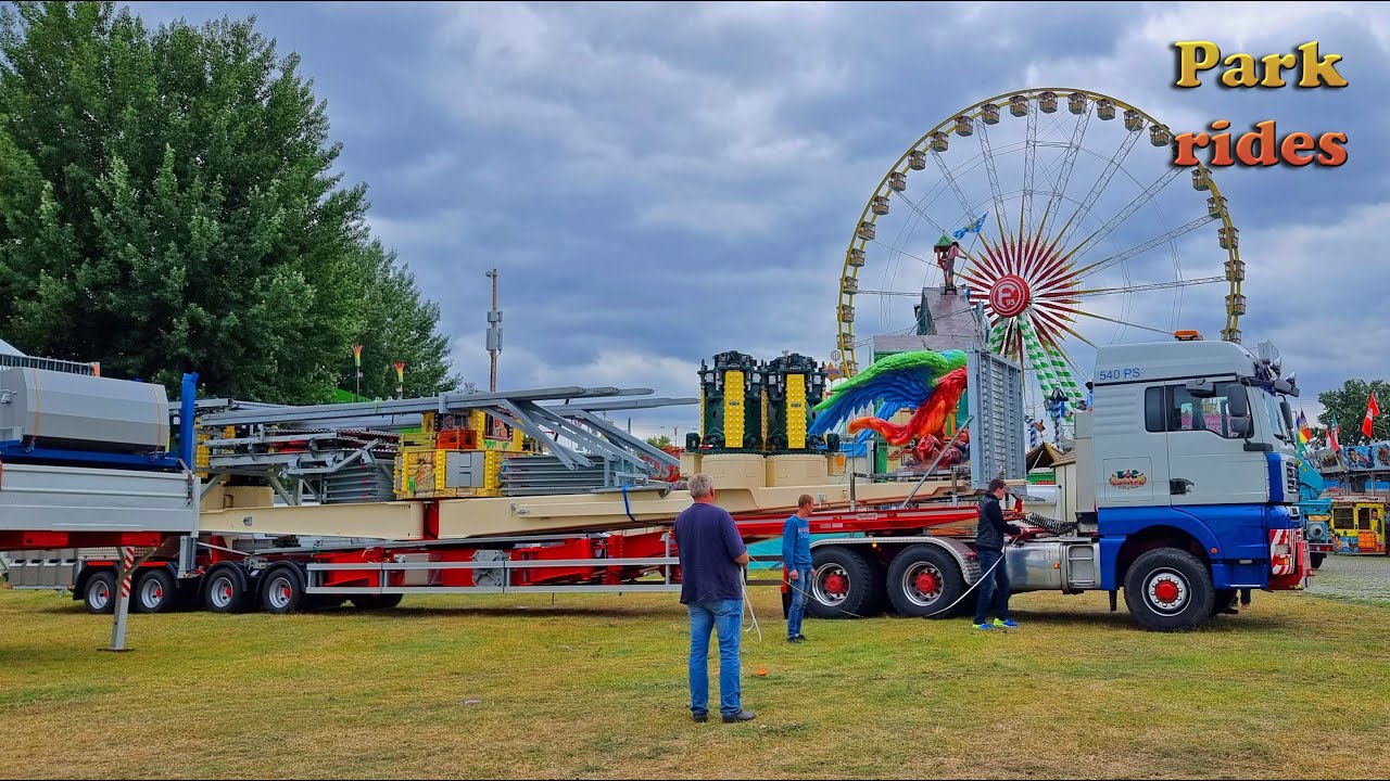 Ankunft zur Messe - Düsseldorf - Escape das Abenteuer - Köhrmann Kirmes 10-7-22