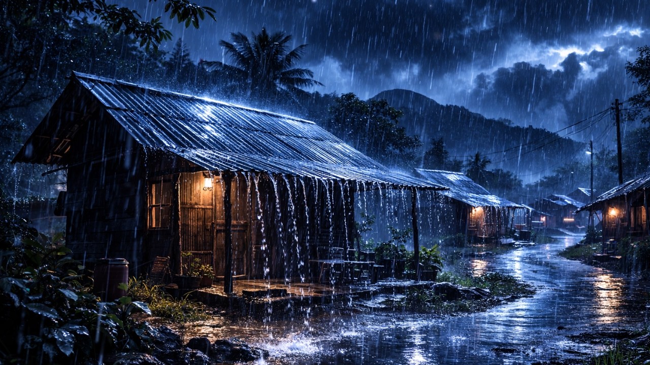 ASMR Rain 🌧️ Soothing Night Rain for Deep Relaxation