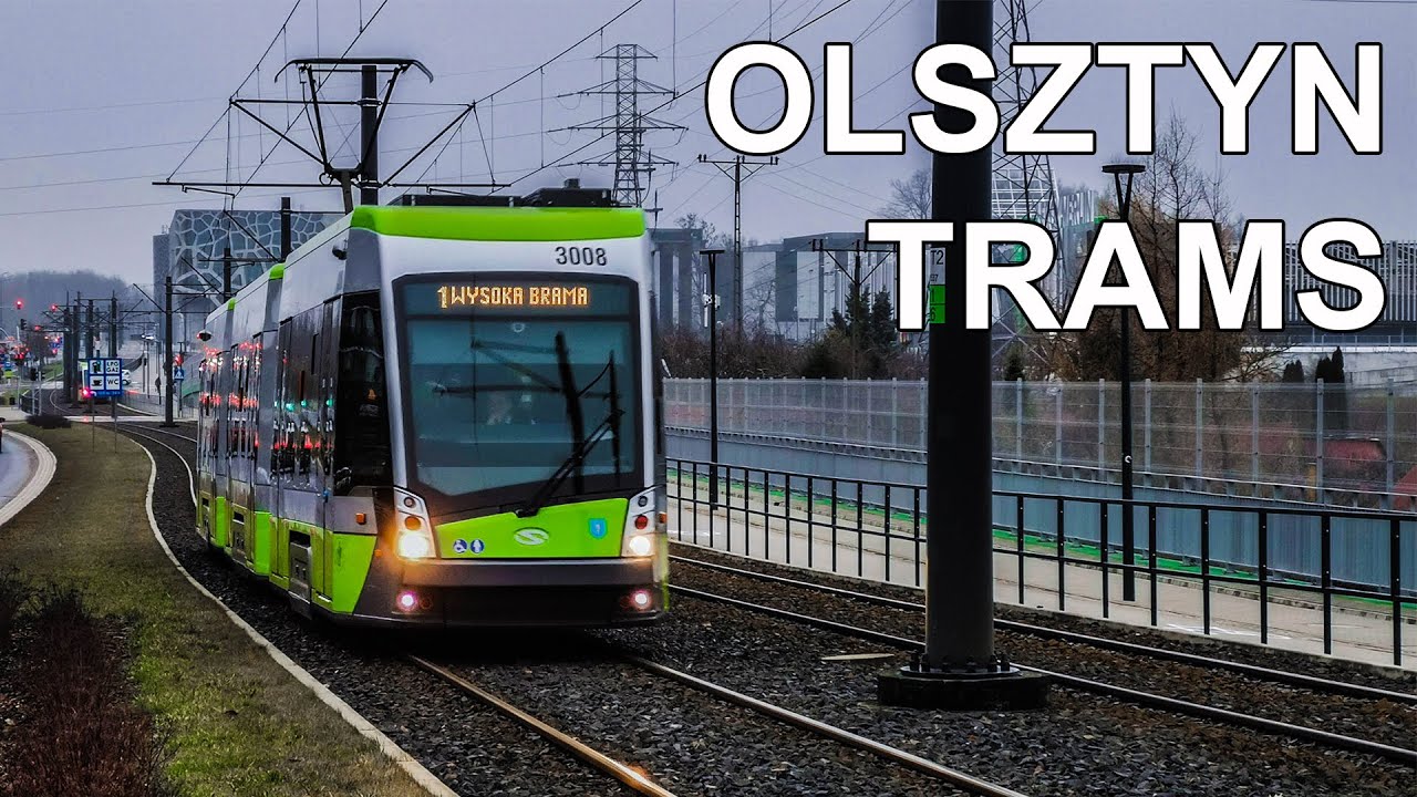 🇵🇱 Trams in Olsztyn - Tramwaje w Olsztyni (4K) (2020)