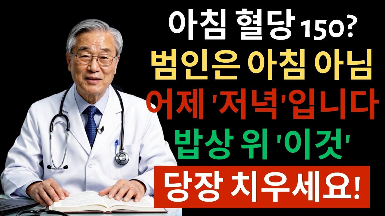 당뇨 환자라면 일주일만 이렇게 해보세요! 공복혈당이 뚝 떨어지는 1분 습관 공개 | 시니어건강정보