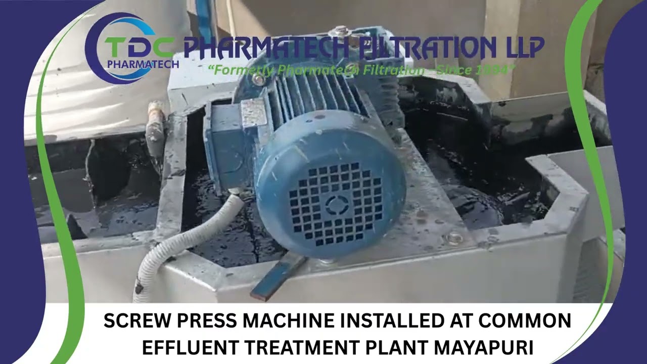 Sludge Dewatering Screw Press Machine