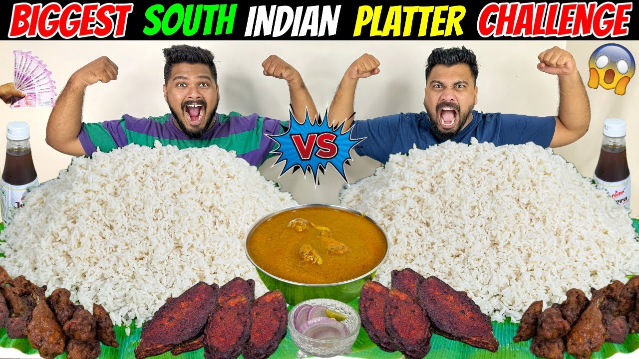 FISH FRY, CHICKEN PAKODA, CHICKEN GRAVY WITH RICE EATING CHALLENGE | BROTHER vs BROTHER COMPETITION🔥