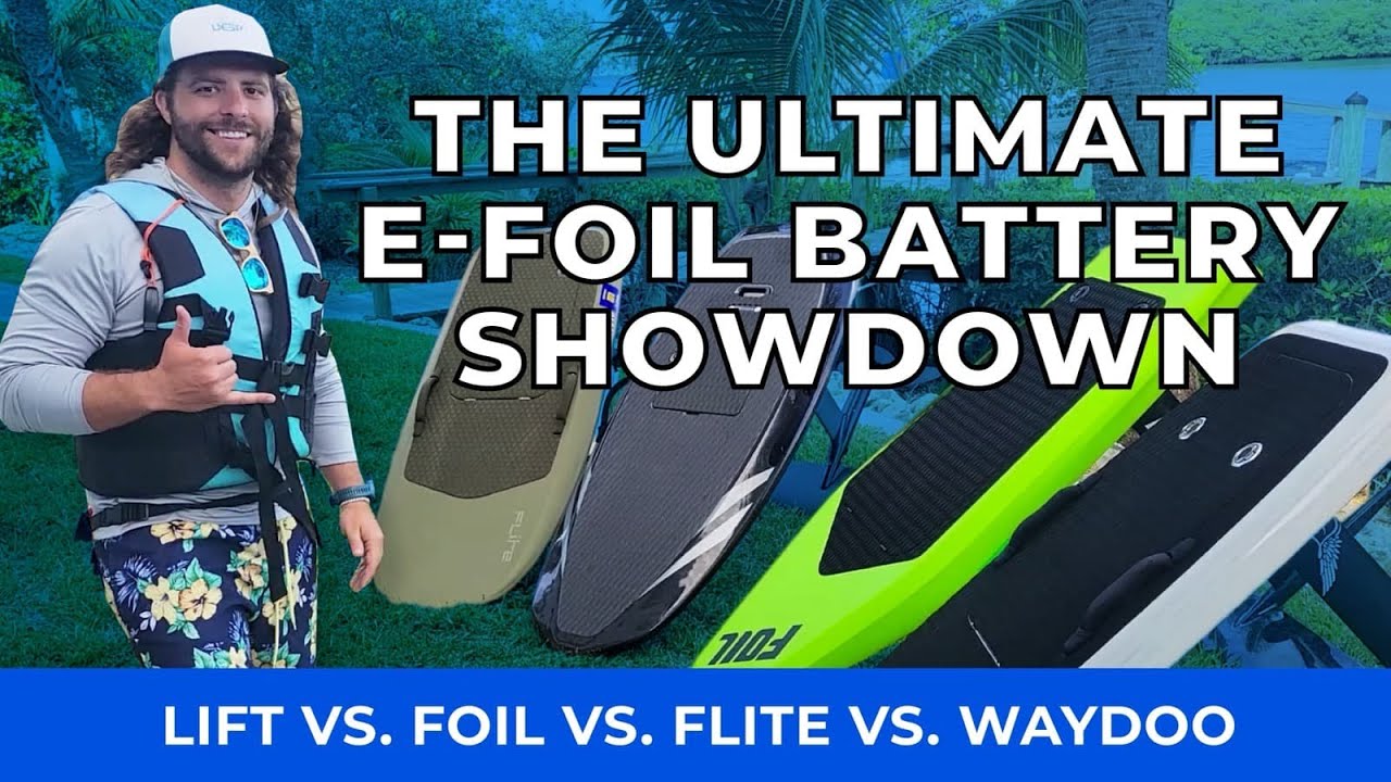 The Ultimate E-foil Battery Showdown: Foil vs Lift vs Fliteboard vs Waydoo Endurence Test