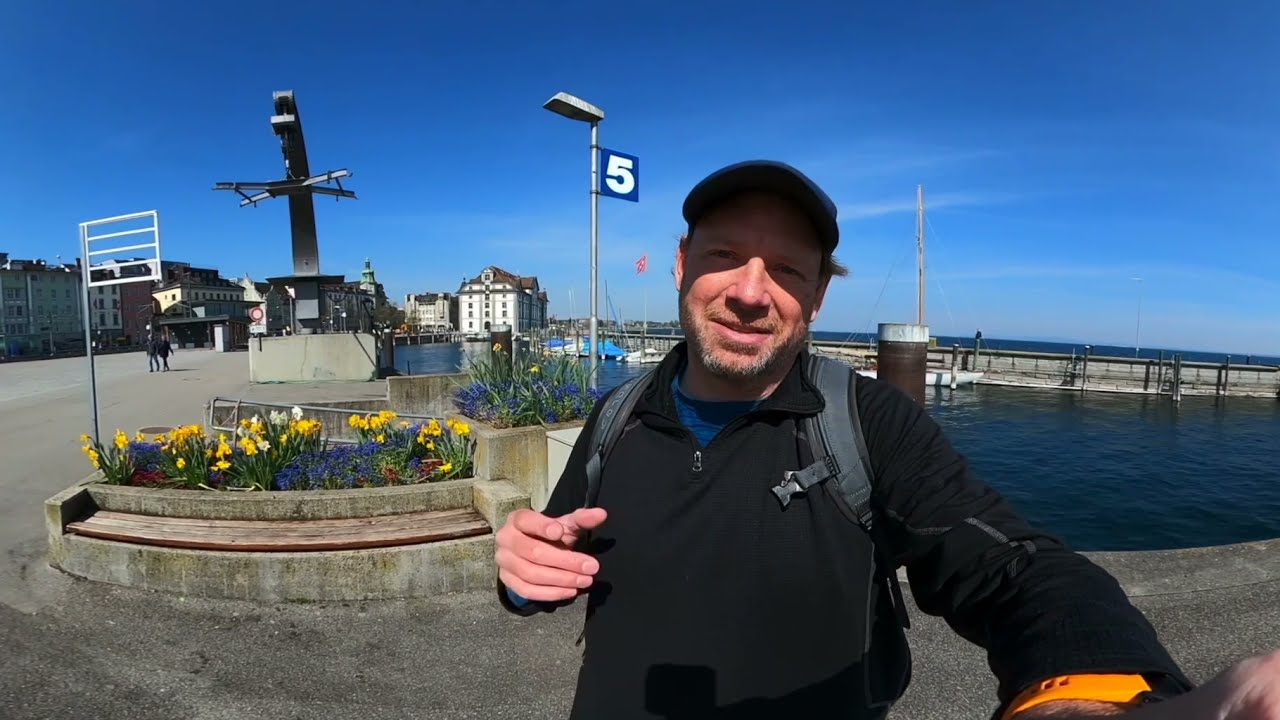 Swiss Alpine Panorama Trail, Segment 1, Town of Rorschach (Daily 360° VR Video)