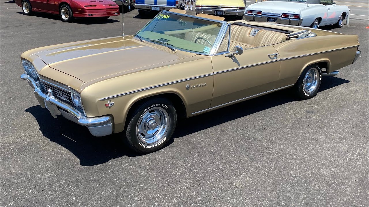Test Drive 1966 Chevy Impala Convertible SOLD $27,900 Maple Motors #1111