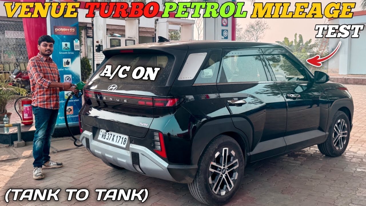 Hyundai Venue Facelift Turbo Petrol Tank to Tank Mileage Test ❤️ | Shocking Mileage 😱| ज़रूर देखना🔥