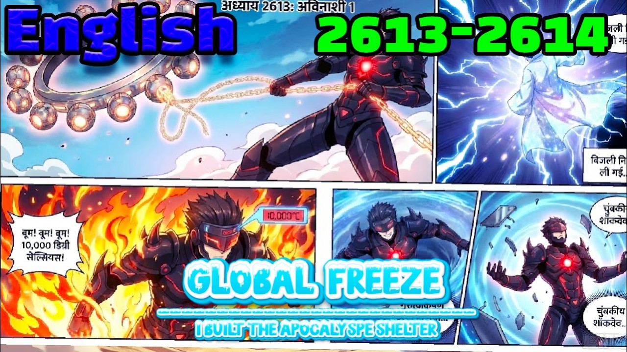 Global Freeze English Episodes 2613-2614 i Built the Apocalypse Shelter #mangarecap#mangaedit#manhwa