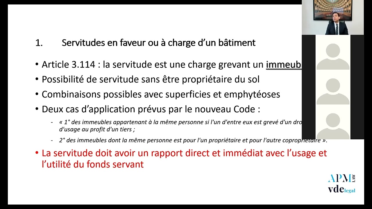(5/8) WEBINAIRE - Les servitudes
